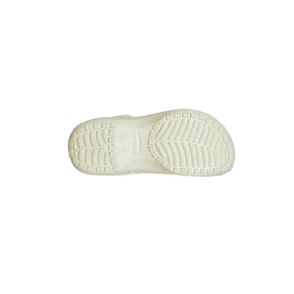 כפכפי פלטפורמה קרוקס לנשים בצבע קרם Crocs 206750-2Y2 Classic Platform Clog Bone