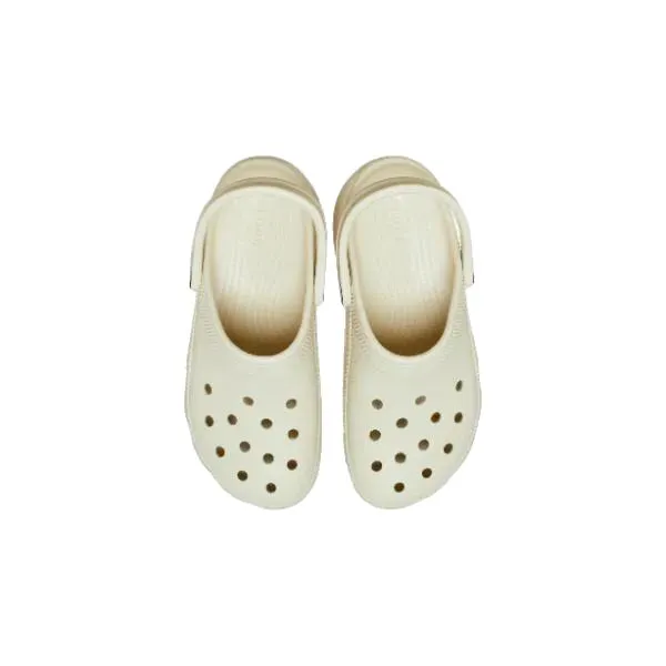 כפכפי פלטפורמה קרוקס לנשים בצבע קרם Crocs 206750-2Y2 Classic Platform Clog Bone