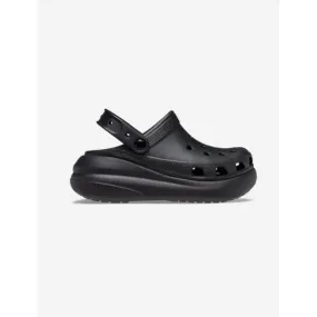 כפכפי פלטפורמה קרוקס קראש יוניסקס בצבע שחור Crocs 207521-001 Classic Crush Clog,BLACK