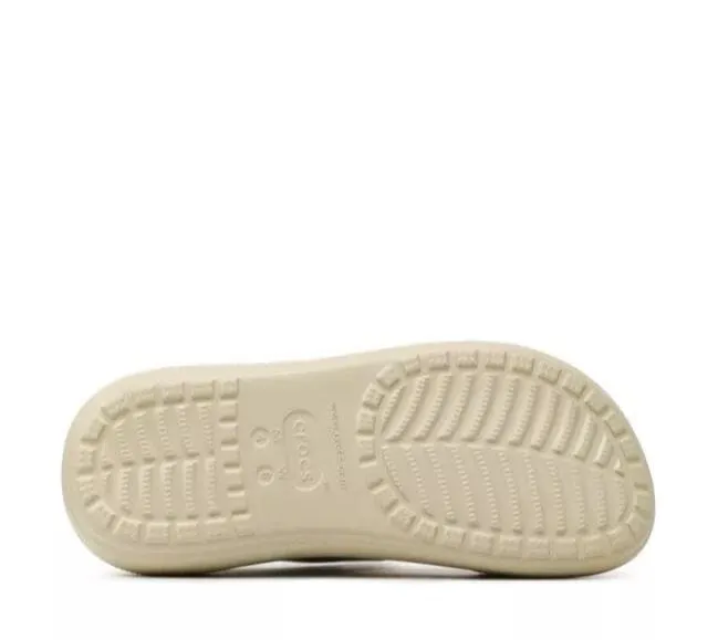סנדלי קרוקס פלטפורמה במהדורה מיוחדת Crocs Classic Crush Sandal 207670-2Y2 Bone OS