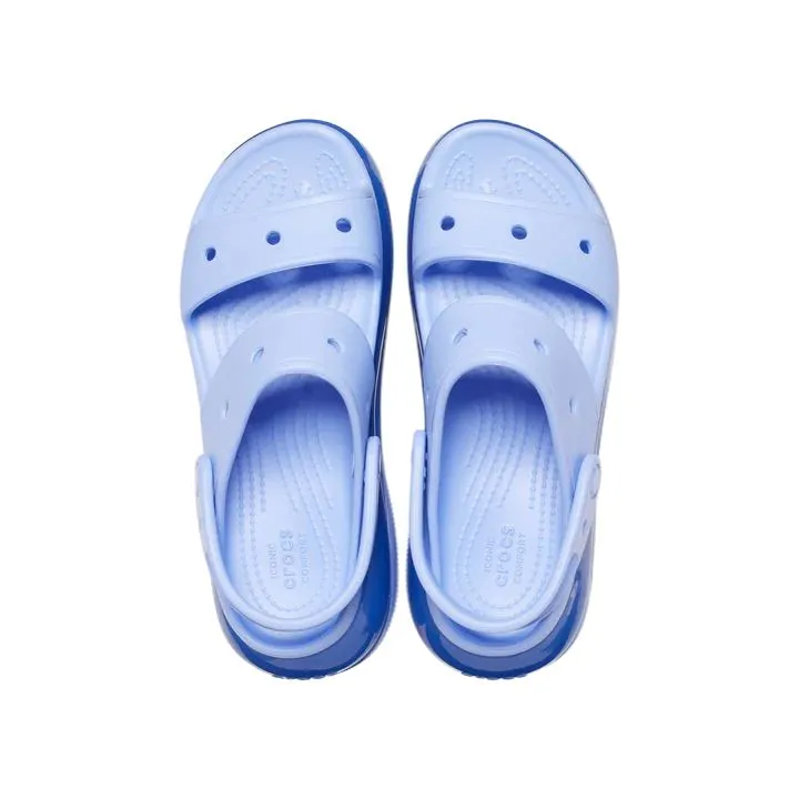 סנדלי קרורס פלטפורמה במהדורה מיוחדת Crocs Classic Mega Crush Sandal Moon Jelly 207989-5Q6