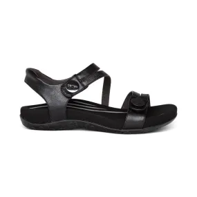 Aetrex Women's Jess Sandals- Black