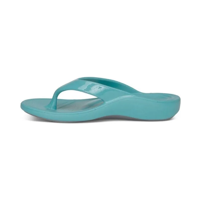 Aetrex Women's Maui Flips- Aqua
