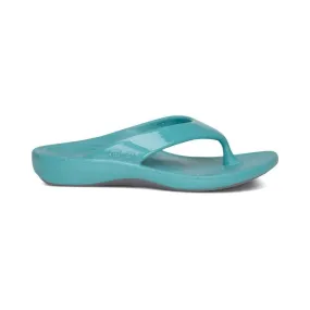Aetrex Women's Maui Flips- Aqua