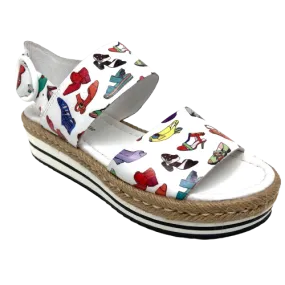 Atha  -  White Shoe Print