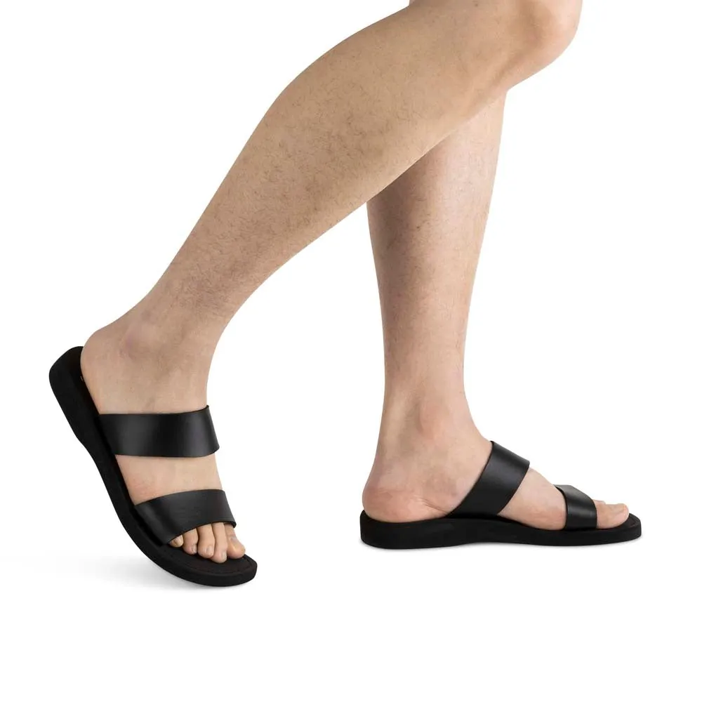 Aviv Vegan - Leather Alternative Sandal | Black