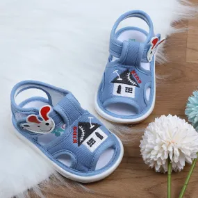 Baby Moo My Pet's House Chu-Chu Sound Breathable Anti-Skid Sandals - Blue