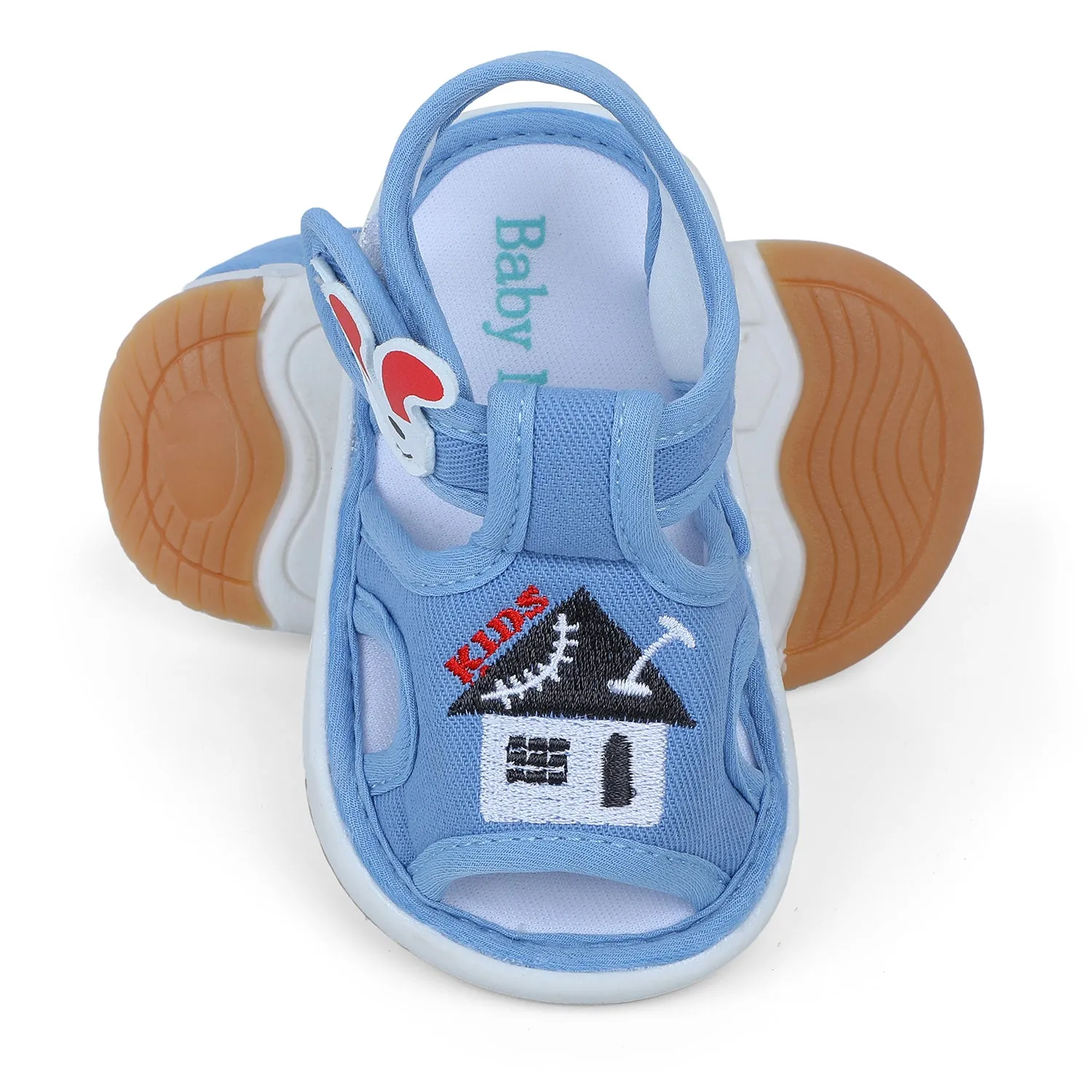 Baby Moo My Pet's House Chu-Chu Sound Breathable Anti-Skid Sandals - Blue