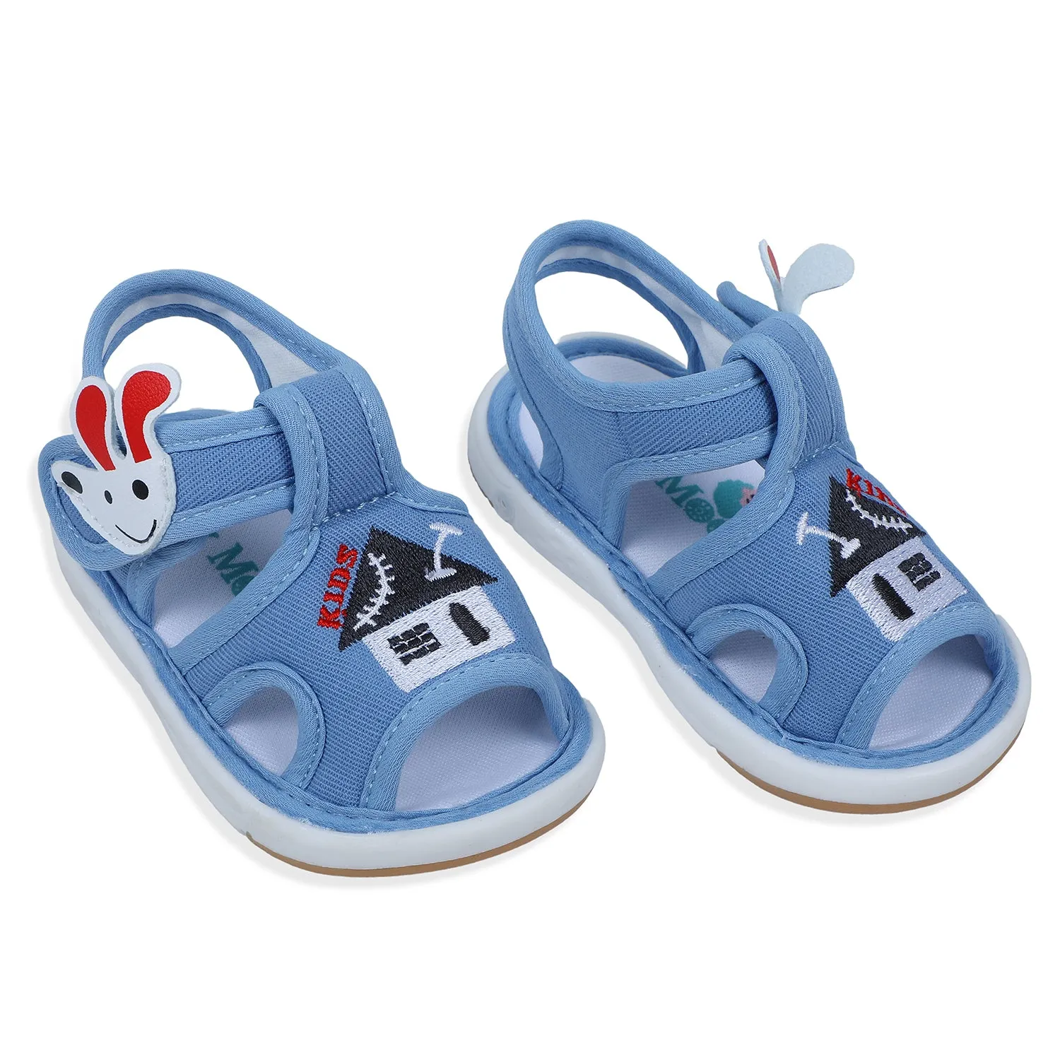 Baby Moo My Pet's House Chu-Chu Sound Breathable Anti-Skid Sandals - Blue