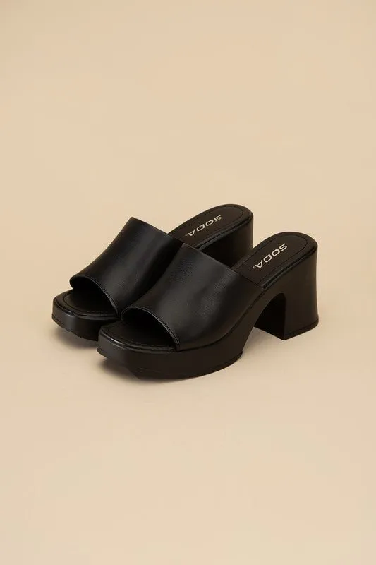 Block Heel Mule