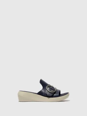 Buckle Mules BEYD925FLY BLUE