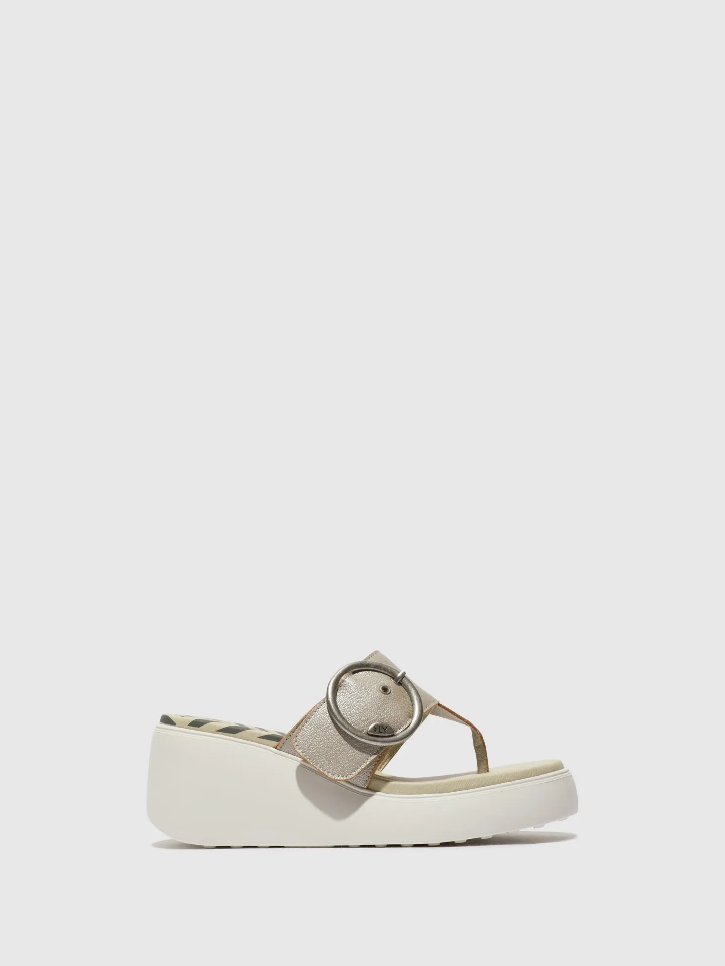 Buckle Mules DAFI938FLY SILVER