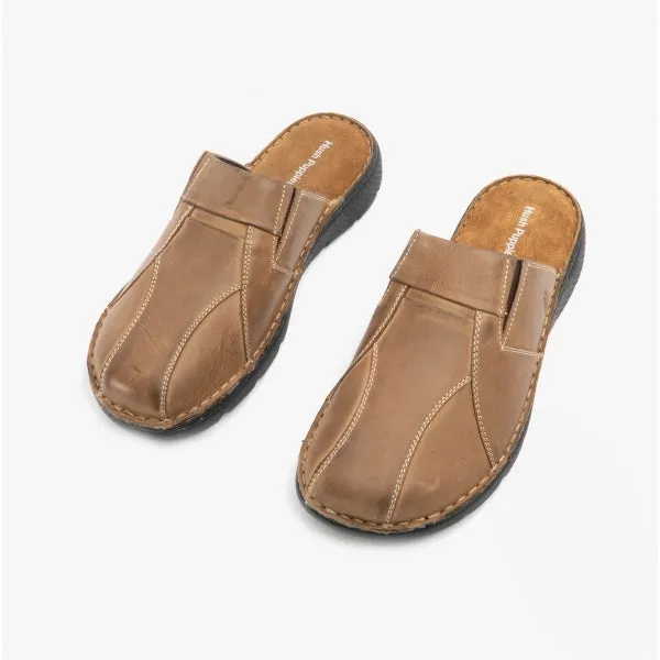 CARSON Mens Mule Sandals Brown