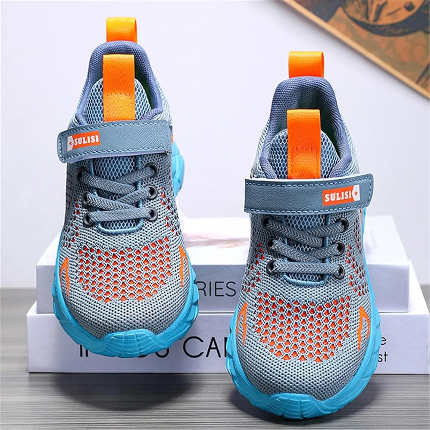 Childrens Mesh Sport Shoes Chunky Open Toe Sneaker Big Kids Boys Girls Outdoor Running Shoes Breathable Light Fashion