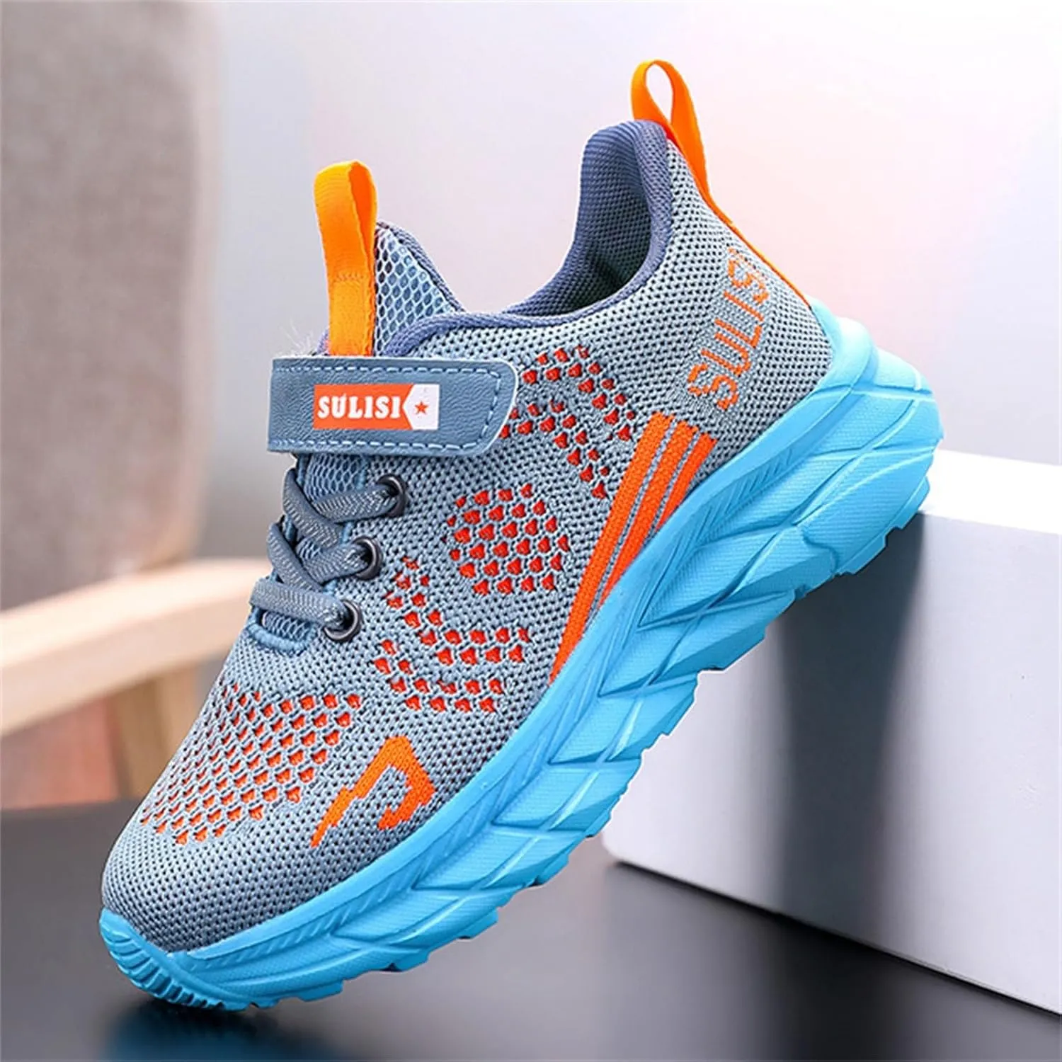 Childrens Mesh Sport Shoes Chunky Open Toe Sneaker Big Kids Boys Girls Outdoor Running Shoes Breathable Light Fashion