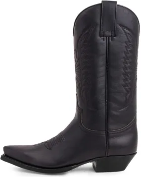 CHUUMEE Men's Fashion Pointed Toe High Heel Embroidered Durable Western Work Cowboy Boots
