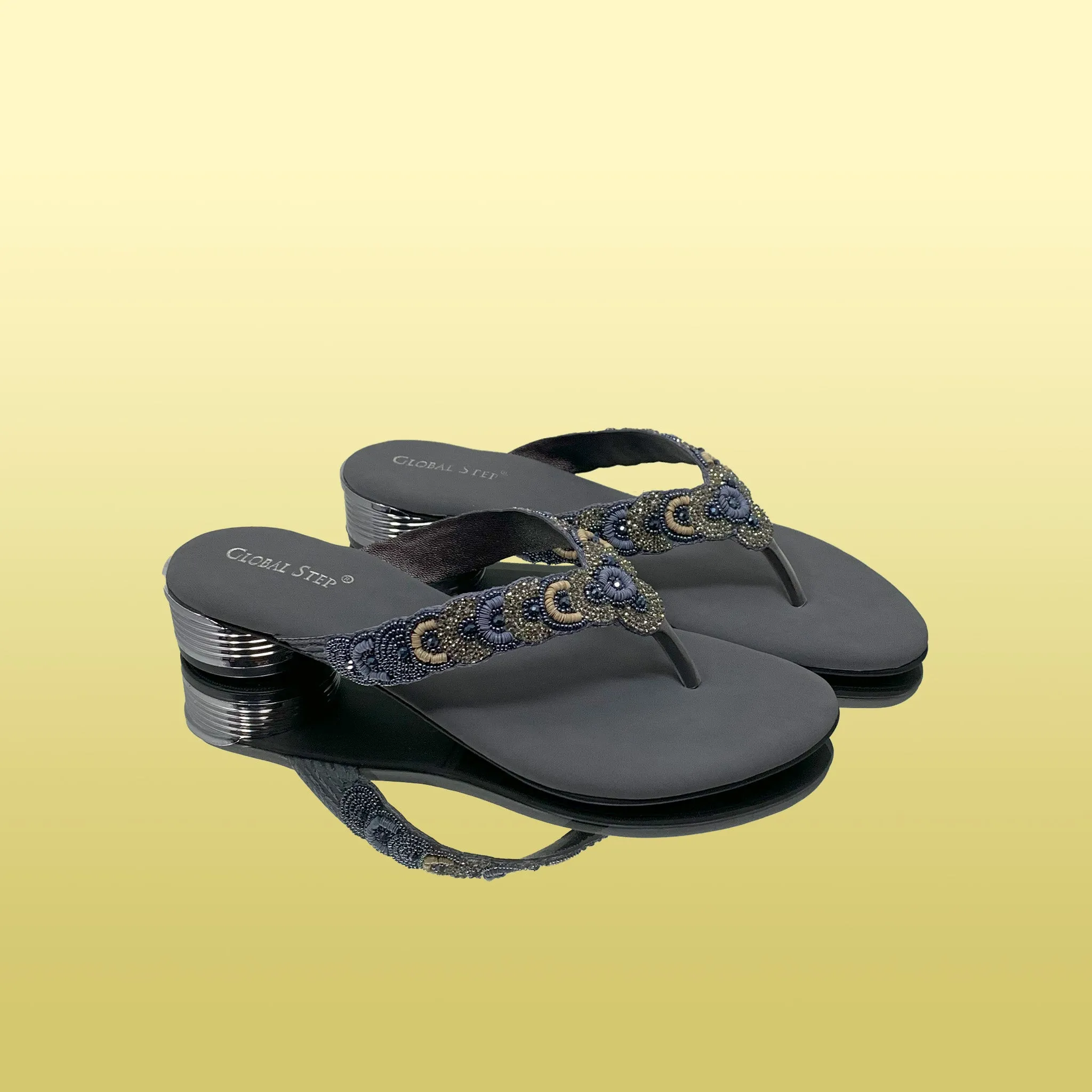Elegant Beaded Heels – Stylish & Comfortable