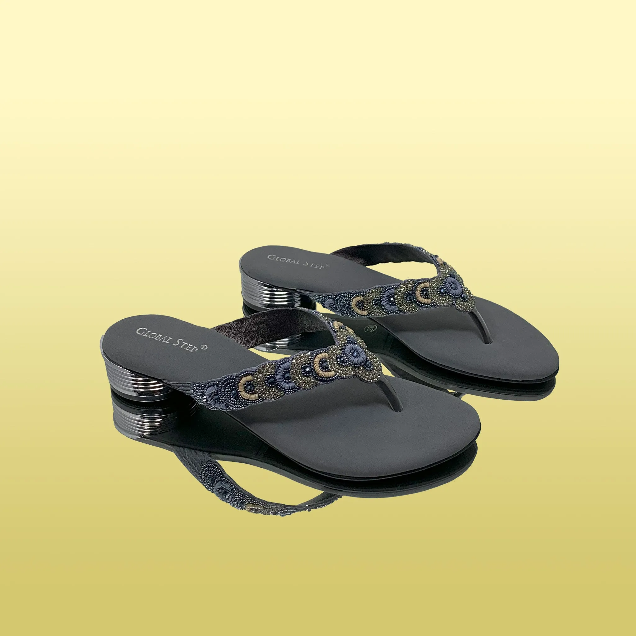 Elegant Beaded Heels – Stylish & Comfortable
