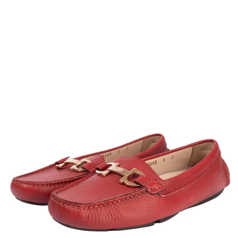 Ferragamo Parigi Gancini Driver Loafers