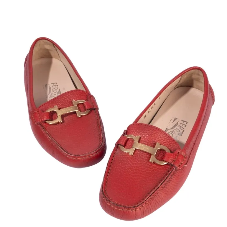 Ferragamo Parigi Gancini Driver Loafers