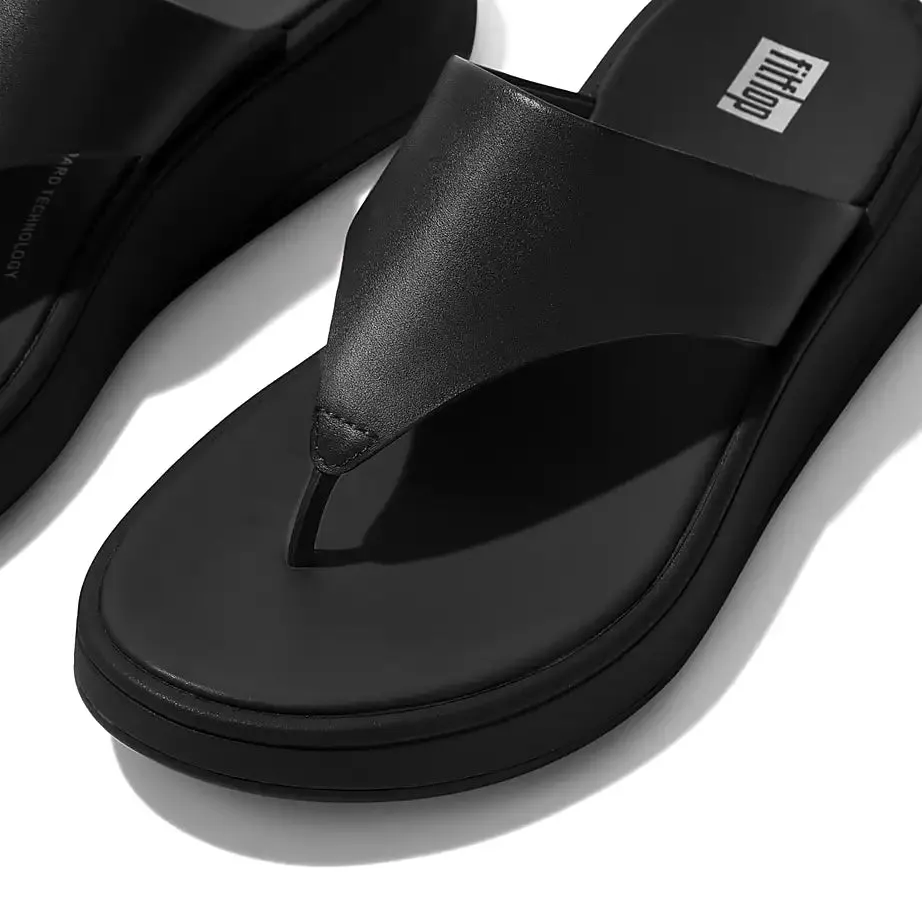 Fitflop Women's F-Mode Metallic LeatherFlatform Toe Post Sandals