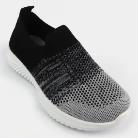 Girls Sneakers 201-BLACK