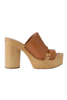 Hyun Leather Platform Mules