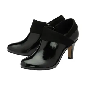 Lotus Maya Black Patent Shoe Boot