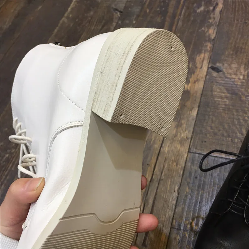 LUXE SEVEN DESIGN WIDE FIT LACE UP BOOTS