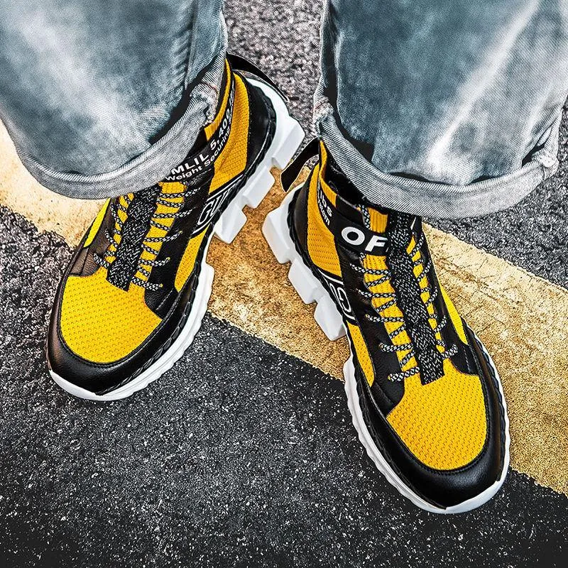 Men's Microfiber Casual High Top Sneakers