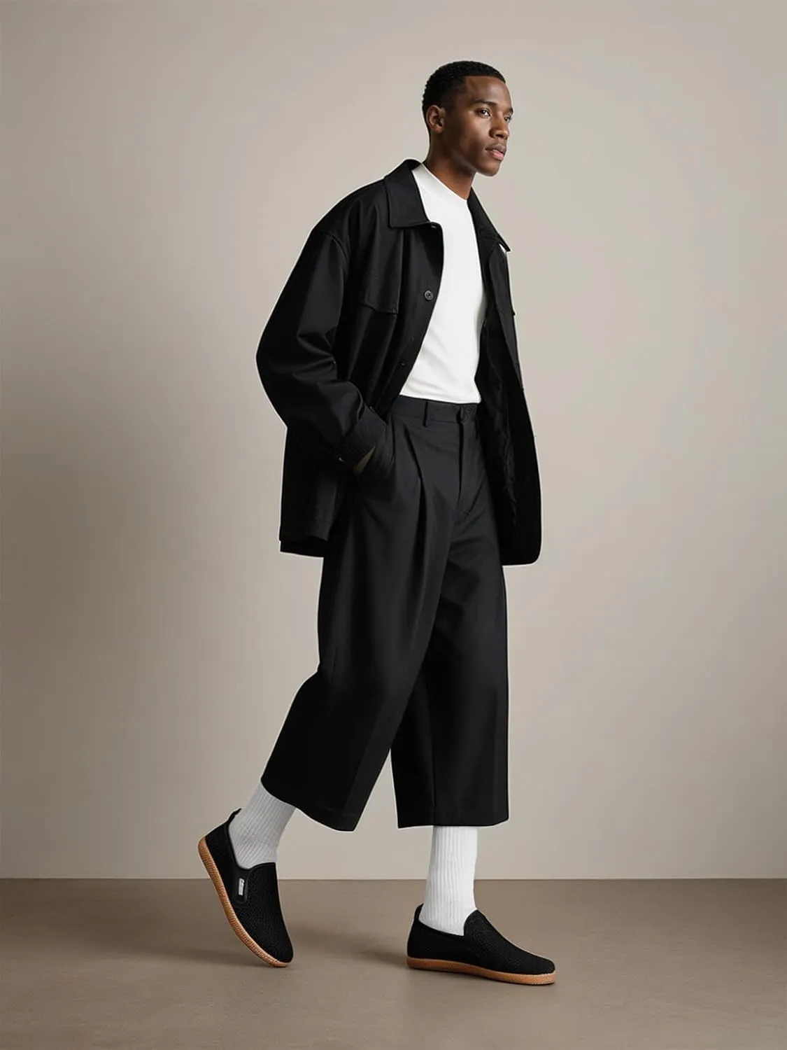 Mens Slip on Canvas Loafers Casual Shoes Sneakers Comfy Walking Slipers Shoes Pain Relief for Men Black Fashion Breathable Loafers