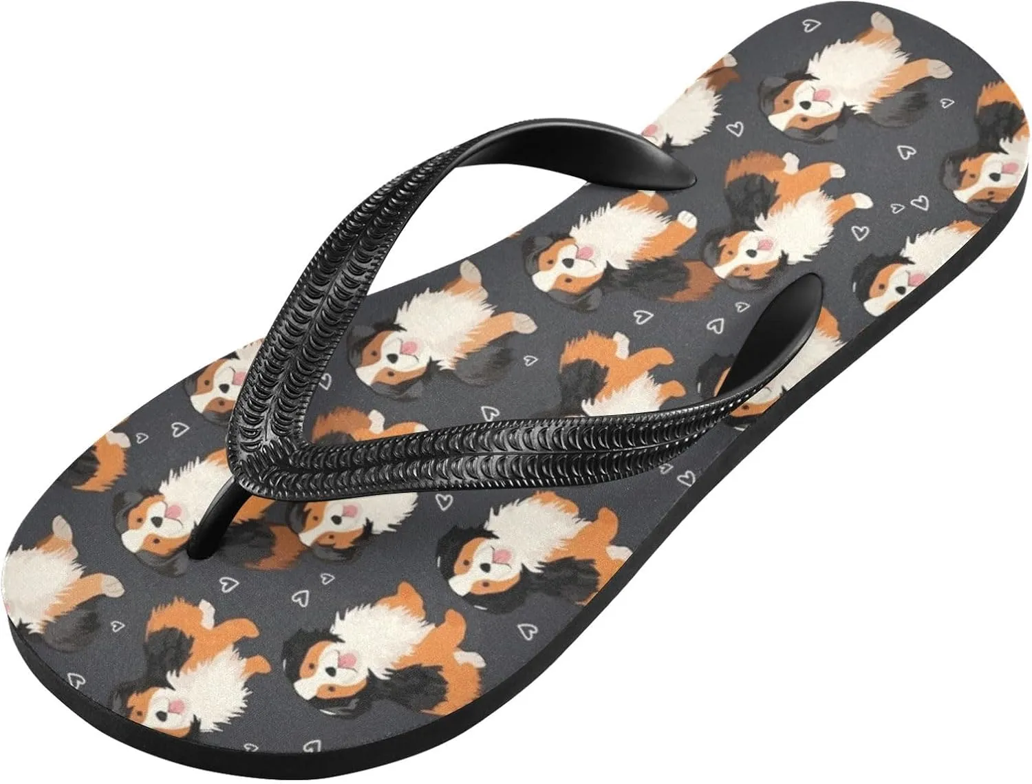 MNSRUU Flip Flops for Women Men Strawberry Flip Flops Womens Slides Men Sandals Shower Slippers Summer Non-Slip Flipflops for Swim Beach Bathroom, XS
