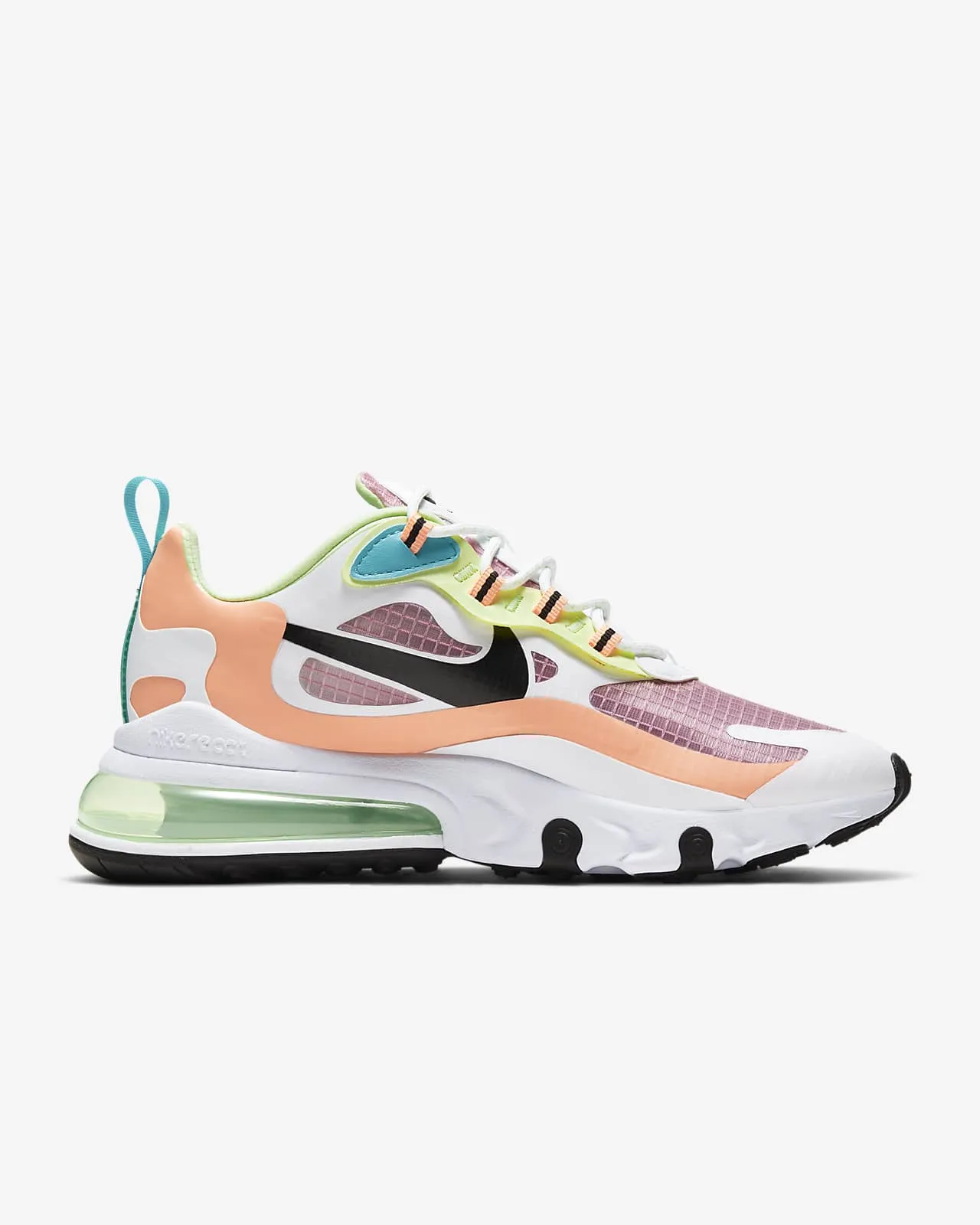 Nike Womens Air Max 270 React SE Light Arctic Pink Black CJ0620-600