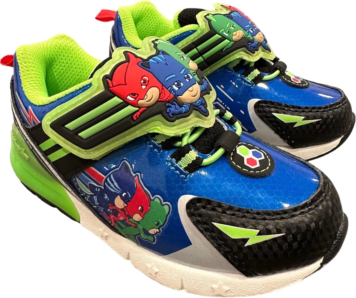 PJ Masks Toddler Light Up Shoes, Athletic Shoe with Hook and Loop Strap