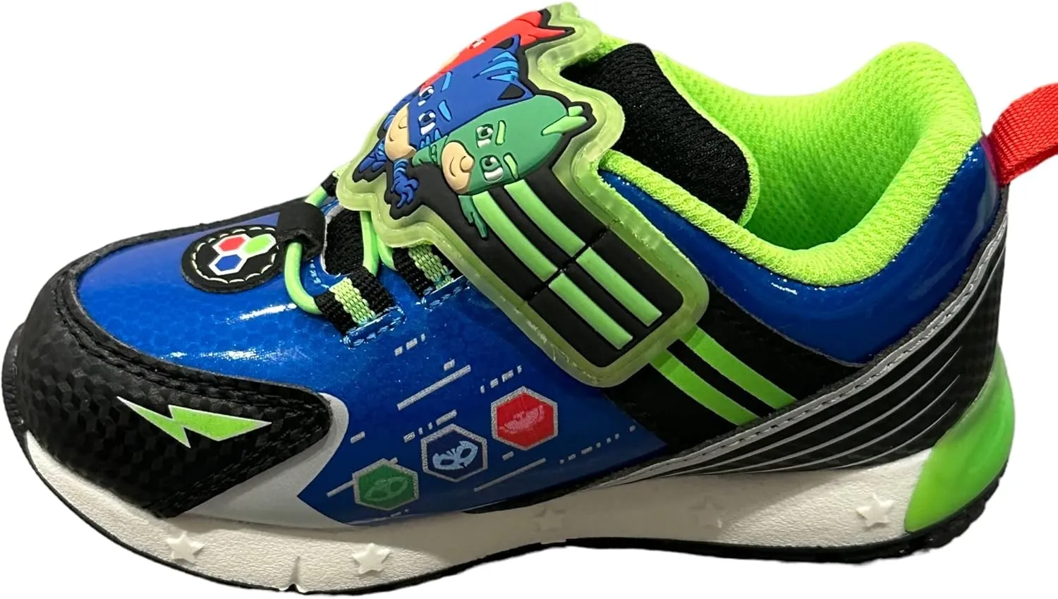 PJ Masks Toddler Light Up Shoes, Athletic Shoe with Hook and Loop Strap