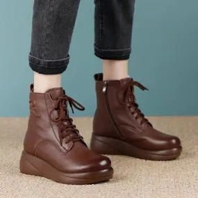 Pure Leather Waterproof & Durable Ankle Boots