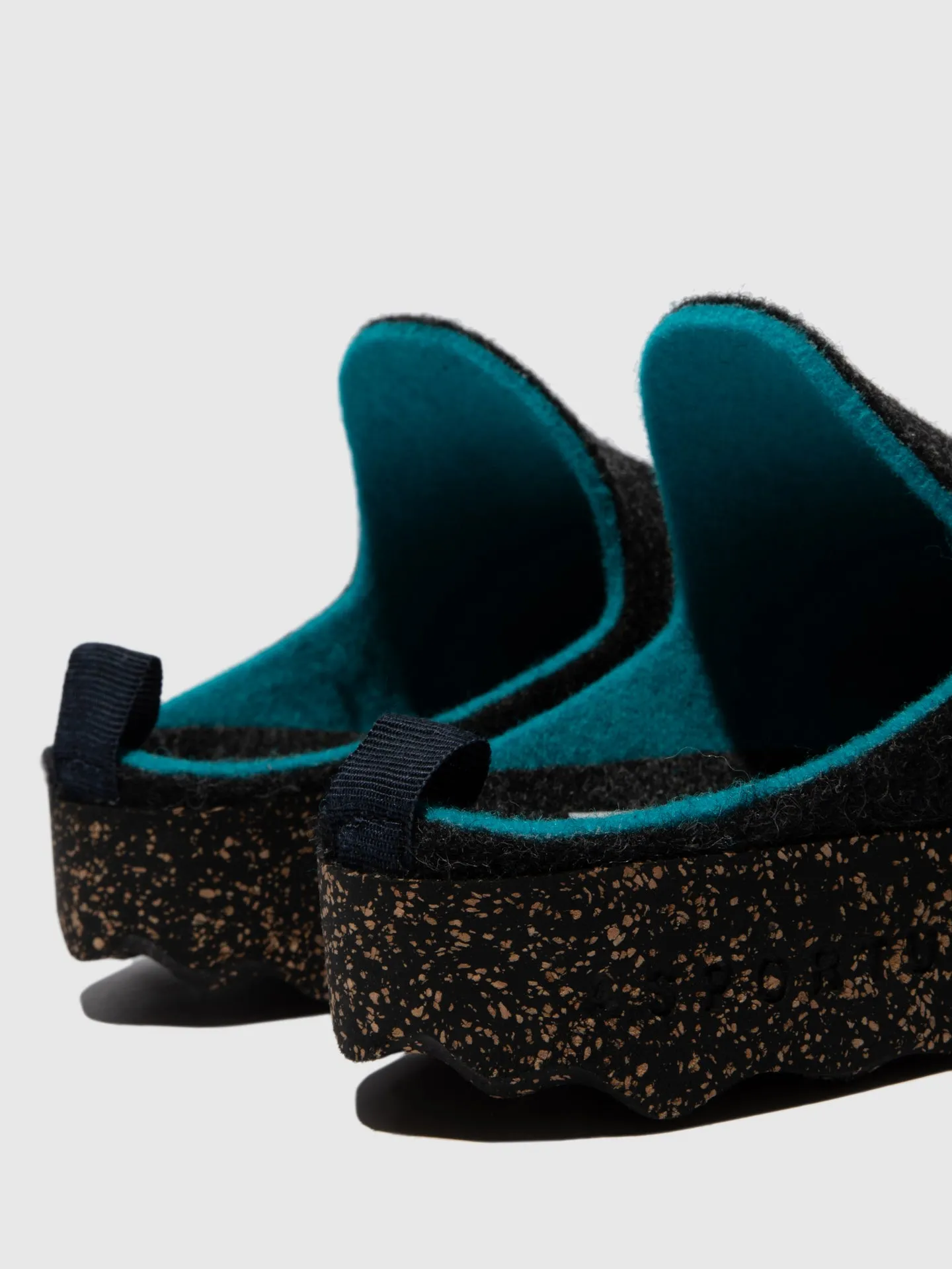 Round Toe Mules COME ANTHRACITE