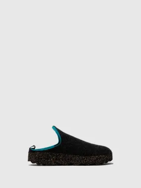 Round Toe Mules COME ANTHRACITE