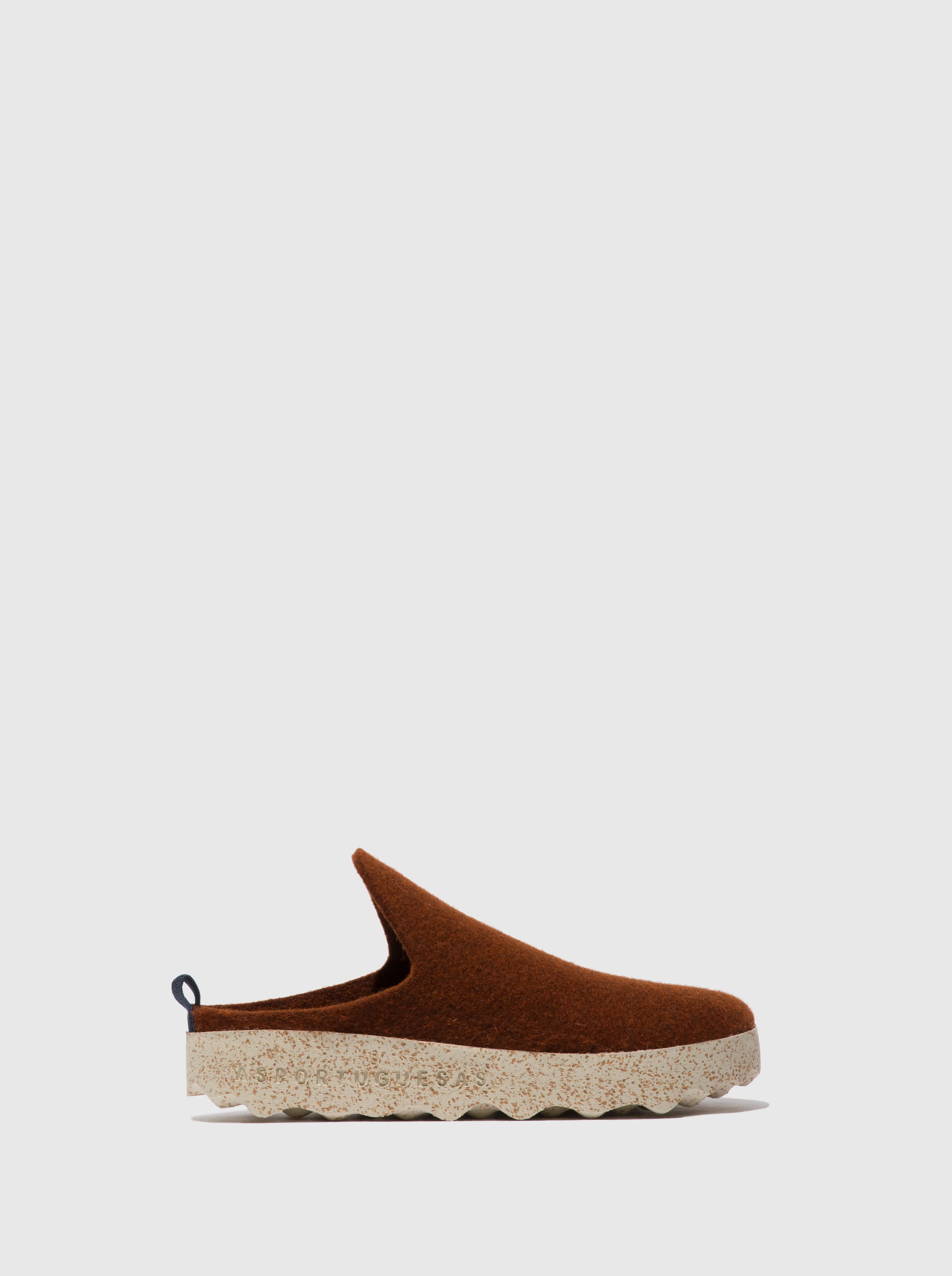 Round Toe Mules COME BROWN