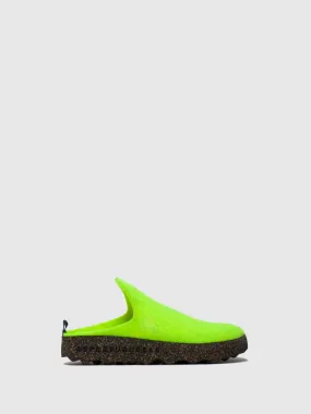 Round Toe Mules COME Neon