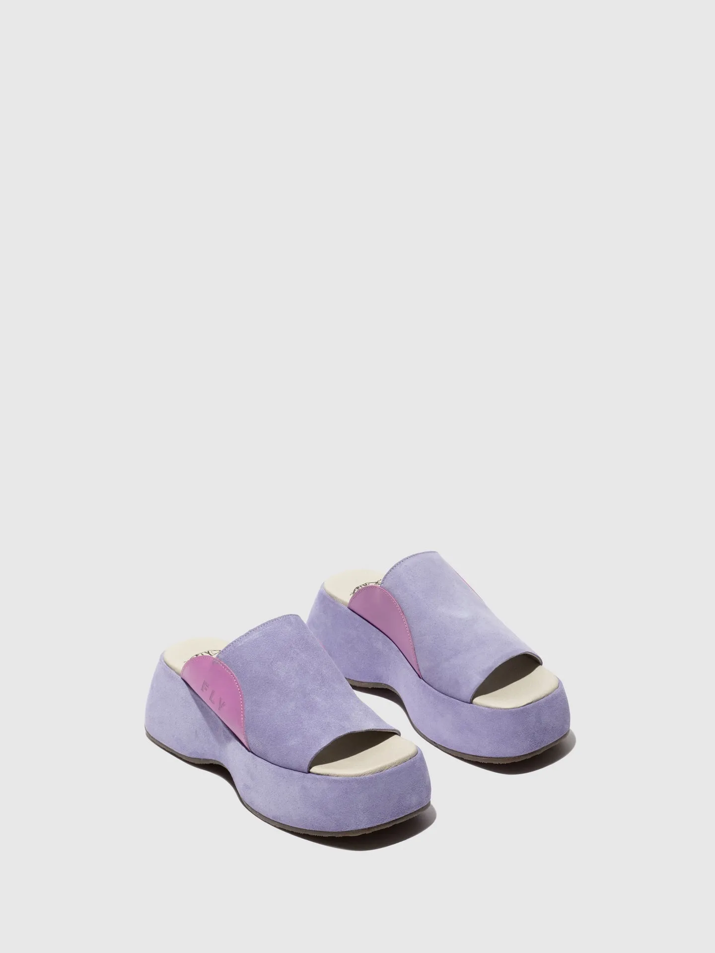Slip-on Mules BEZI078FLY VIOLET/VIOLET