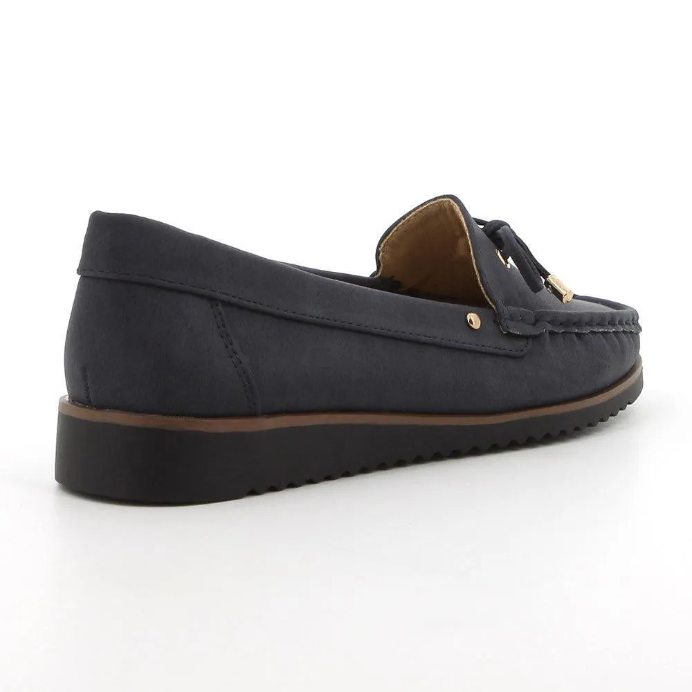 Soft Style by Hush Puppy Tony Nubuck Loafer  - Navy