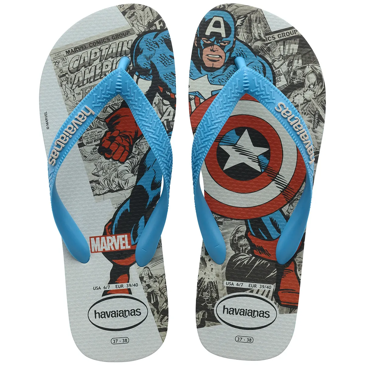 Top Marvel Classics Flip Flops