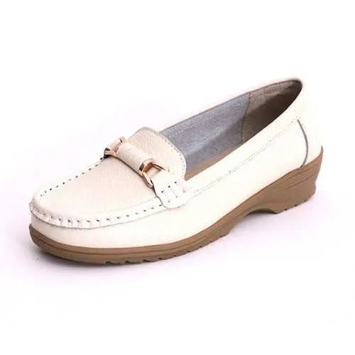 Women Flat Shoes Autumn Round Toe Shoes Soft Sole Shoes Anti-slip Flats