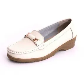 Women Flat Shoes Autumn Round Toe Shoes Soft Sole Shoes Anti-slip Flats
