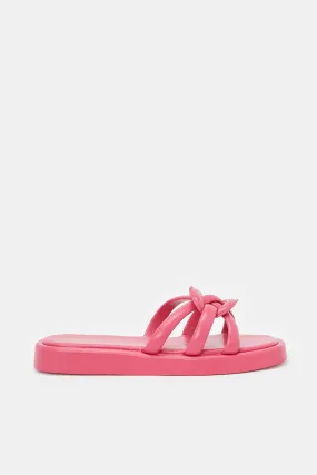 Women Pink Strappy Mule
