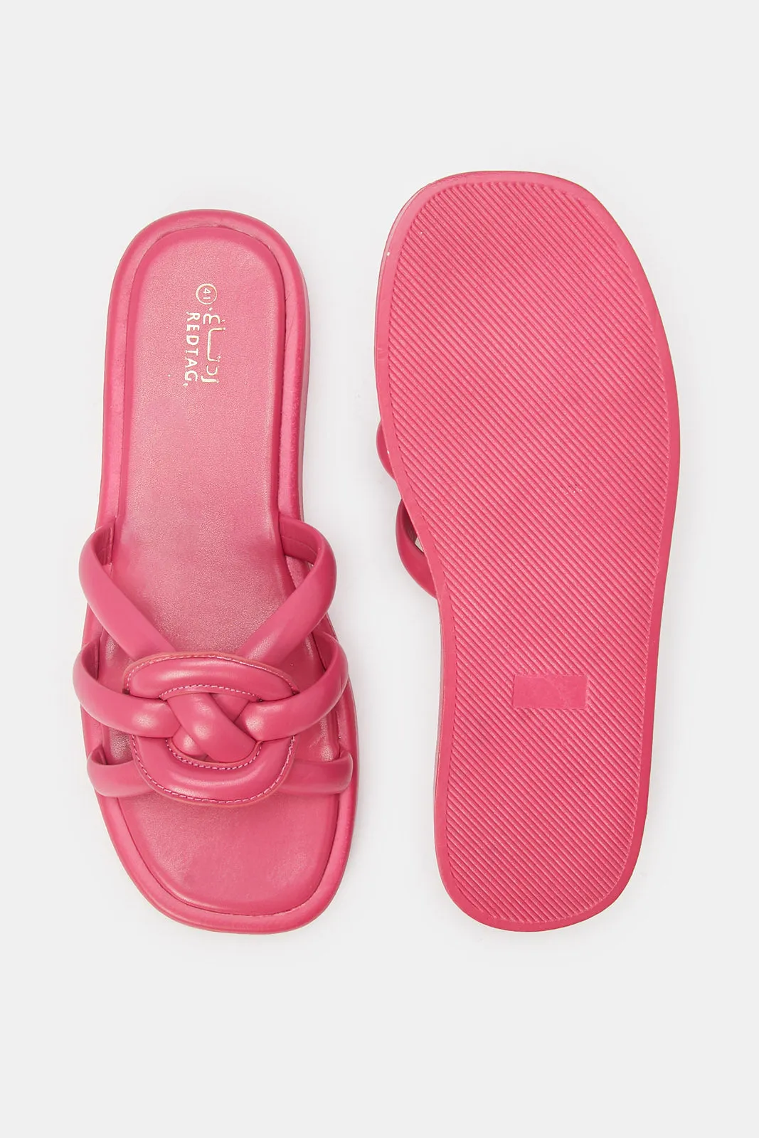 Women Pink Strappy Mule