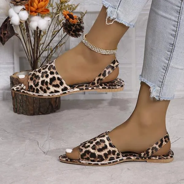 Women's Flat Comfortable Open Toe Fish Mouth Sandals 46305430C