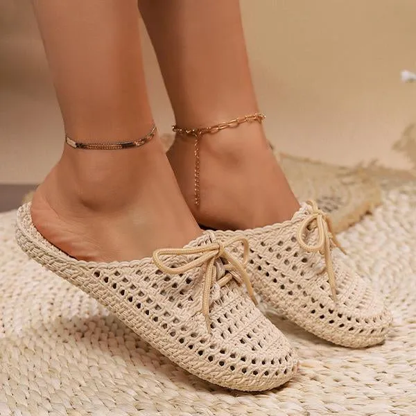 Women's Lace-Up Casual Breathable Beach Slippers 55653260S