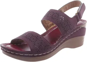 Women's Wedge Sandals Comfortable Dressy Arch Support Heel Sandal Walking Shoes Open Toe Sandals
